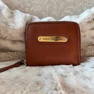Juicy Couture Genuine Leather Small Zip Around Wallet